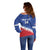 Custom United States Soccer Off Shoulder Sweater 2025 Go USA Sporty Style