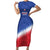 Custom United States Soccer Short Sleeve Bodycon Dress 2025 Go USA Sporty Style - Wonder Print Shop