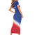 Custom United States Soccer Short Sleeve Bodycon Dress 2025 Go USA Sporty Style - Wonder Print Shop