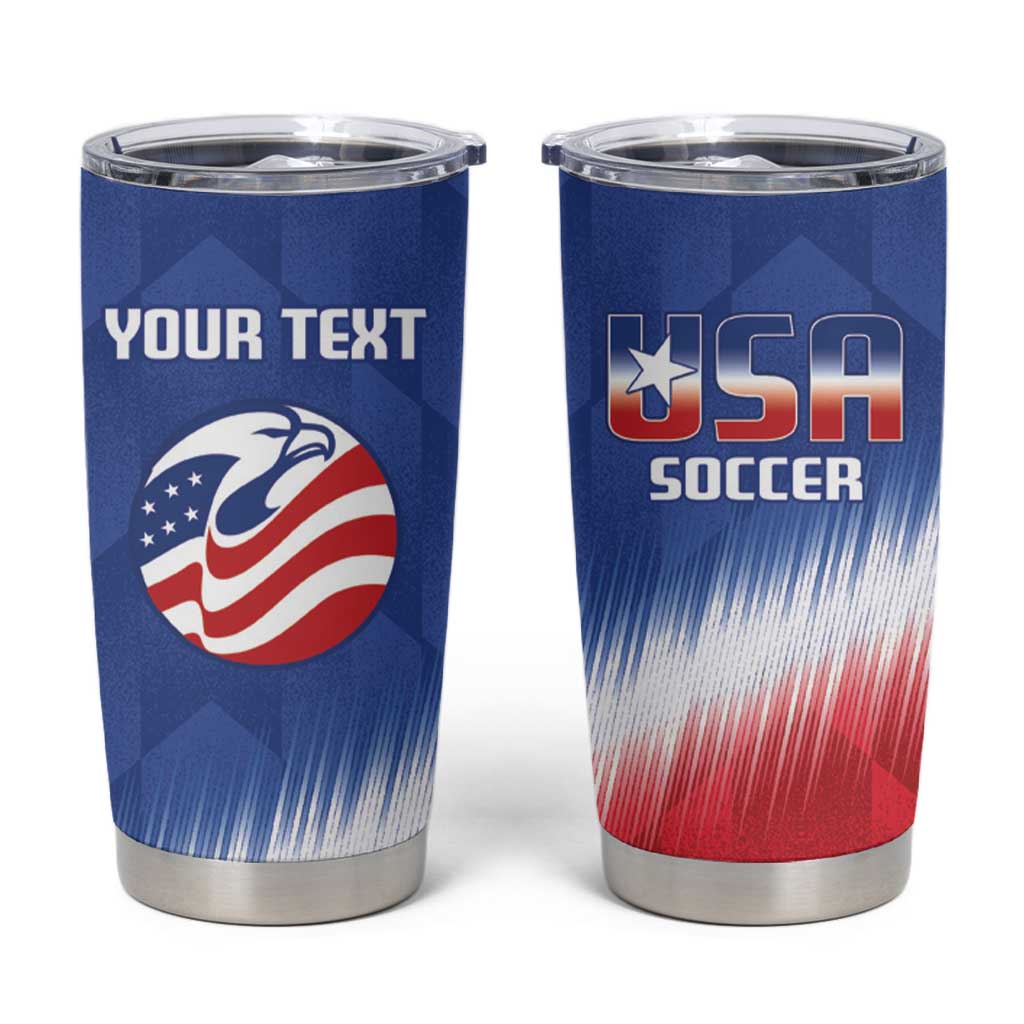 Custom United States Soccer Tumbler Cup 2025 Go USA Sporty Style