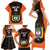 Custom Colombia Football Family Matching Short Sleeve Bodycon Dress and Hawaiian Shirt 2025 Las Chicas Superpoderosas - Black Version - Wonder Print Shop