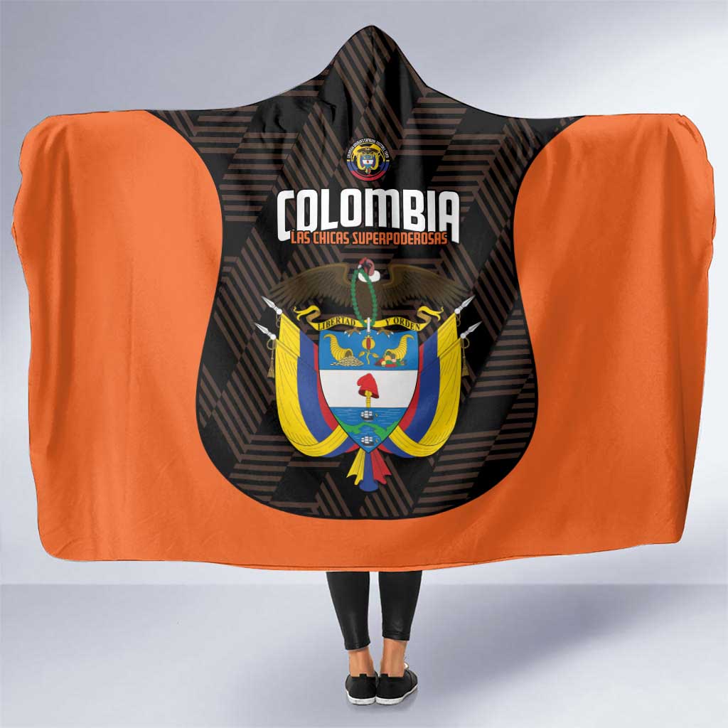 Colombia Football Hooded Blanket 2025 Las Chicas Superpoderosas - Black Version