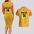 Custom Colombia Football Couples Matching Long Sleeve Bodycon Dress and Hawaiian Shirt 2025 Las Chicas Superpoderosas - Yellow Version - Wonder Print Shop