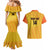 Custom Colombia Football Couples Matching Mermaid Dress and Hawaiian Shirt 2025 Las Chicas Superpoderosas - Yellow Version - Wonder Print Shop