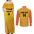 Custom Colombia Football Couples Matching Off Shoulder Maxi Dress and Long Sleeve Button Shirt 2025 Las Chicas Superpoderosas - Yellow Version - Wonder Print Shop