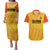 Custom Colombia Football Couples Matching Puletasi and Hawaiian Shirt 2025 Las Chicas Superpoderosas - Yellow Version - Wonder Print Shop