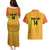 Custom Colombia Football Couples Matching Puletasi and Hawaiian Shirt 2025 Las Chicas Superpoderosas - Yellow Version - Wonder Print Shop