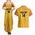 Custom Colombia Football Couples Matching Summer Maxi Dress and Hawaiian Shirt 2025 Las Chicas Superpoderosas - Yellow Version - Wonder Print Shop