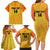 Custom Colombia Football Family Matching Long Sleeve Bodycon Dress and Hawaiian Shirt 2025 Las Chicas Superpoderosas - Yellow Version - Wonder Print Shop