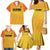 Custom Colombia Football Family Matching Mermaid Dress and Hawaiian Shirt 2025 Las Chicas Superpoderosas - Yellow Version - Wonder Print Shop