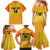 Custom Colombia Football Family Matching Mermaid Dress and Hawaiian Shirt 2025 Las Chicas Superpoderosas - Yellow Version - Wonder Print Shop