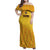 Custom Colombia Football Family Matching Off Shoulder Maxi Dress and Hawaiian Shirt 2025 Las Chicas Superpoderosas - Yellow Version - Wonder Print Shop