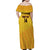 Custom Colombia Football Family Matching Off Shoulder Maxi Dress and Hawaiian Shirt 2025 Las Chicas Superpoderosas - Yellow Version - Wonder Print Shop