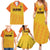 Custom Colombia Football Family Matching Summer Maxi Dress and Hawaiian Shirt 2025 Las Chicas Superpoderosas - Yellow Version - Wonder Print Shop