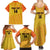 Custom Colombia Football Family Matching Summer Maxi Dress and Hawaiian Shirt 2025 Las Chicas Superpoderosas - Yellow Version - Wonder Print Shop