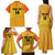 Custom Colombia Football Family Matching Tank Maxi Dress and Hawaiian Shirt 2025 Las Chicas Superpoderosas - Yellow Version - Wonder Print Shop