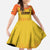 Custom Colombia Football Kid Short Sleeve Dress 2025 Las Chicas Superpoderosas - Yellow Version - Wonder Print Shop