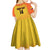 Custom Colombia Football Kid Short Sleeve Dress 2025 Las Chicas Superpoderosas - Yellow Version - Wonder Print Shop