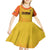 Custom Colombia Football Kid Short Sleeve Dress 2025 Las Chicas Superpoderosas - Yellow Version - Wonder Print Shop