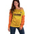 Custom Colombia Football Off Shoulder Sweater 2025 Las Chicas Superpoderosas - Yellow Version