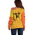 Custom Colombia Football Off Shoulder Sweater 2025 Las Chicas Superpoderosas - Yellow Version