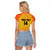 Custom Colombia Football Raglan Cropped T Shirt 2025 Las Chicas Superpoderosas - Yellow Version - Wonder Print Shop