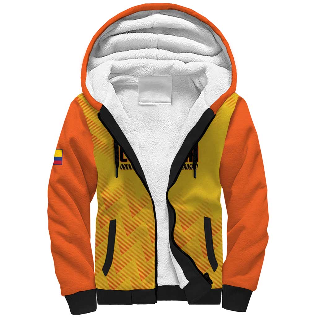 Custom Colombia Football Sherpa Hoodie 2025 Las Chicas Superpoderosas - Yellow Version - Wonder Print Shop