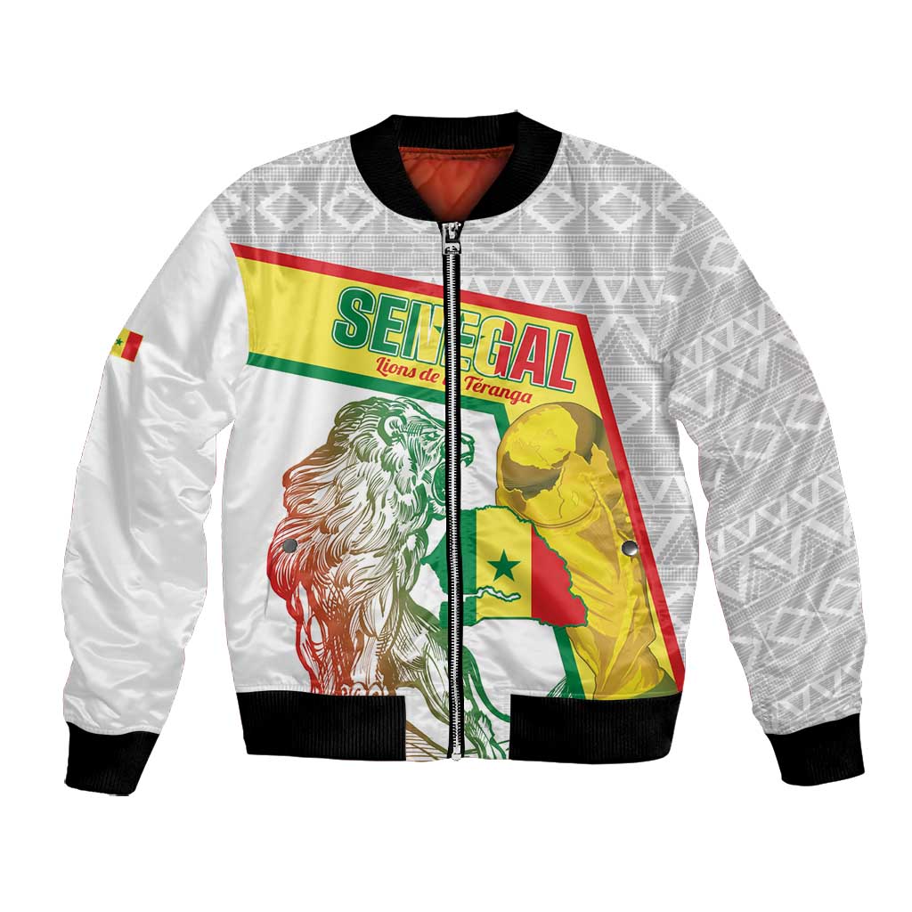 Personalized Senegal Football Bomber Jacket 2026 Come On Lions de la Teranga - Wonder Print Shop