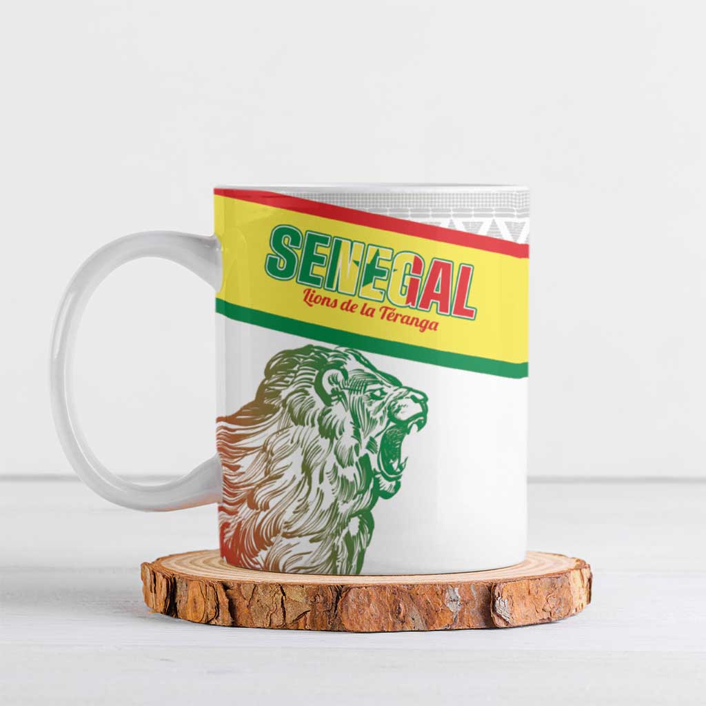 Personalized Senegal Football Ceramic Mug 2026 Come On Lions de la Teranga - Wonder Print Shop