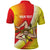 Personalized Sicilia La Trinacria Polo Shirt Sicilian Map Flag Color
