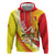 Personalized Sicilia La Trinacria Zip Hoodie Sicilian Map Flag Color