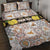 Personalized Sicilia National Symbols With Mosaic Motifs Quilt Bed Set