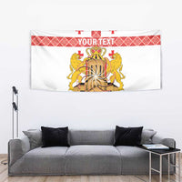 Personalised Georgia Independence Day Tapestry Sameba Cathedral Borjgali Folk Pattern