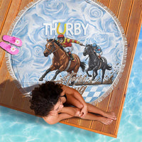Kentucky Horse Racing Thurby Beach Blanket