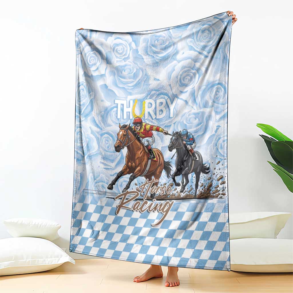 Kentucky Horse Racing Thurby Blanket