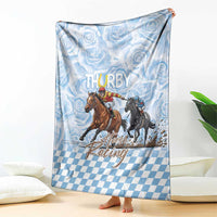 Kentucky Horse Racing Thurby Blanket