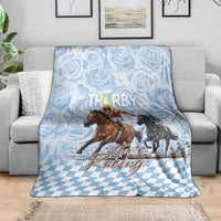 Kentucky Horse Racing Thurby Blanket