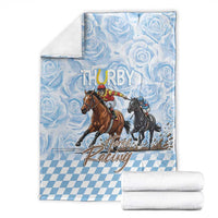 Kentucky Horse Racing Thurby Blanket