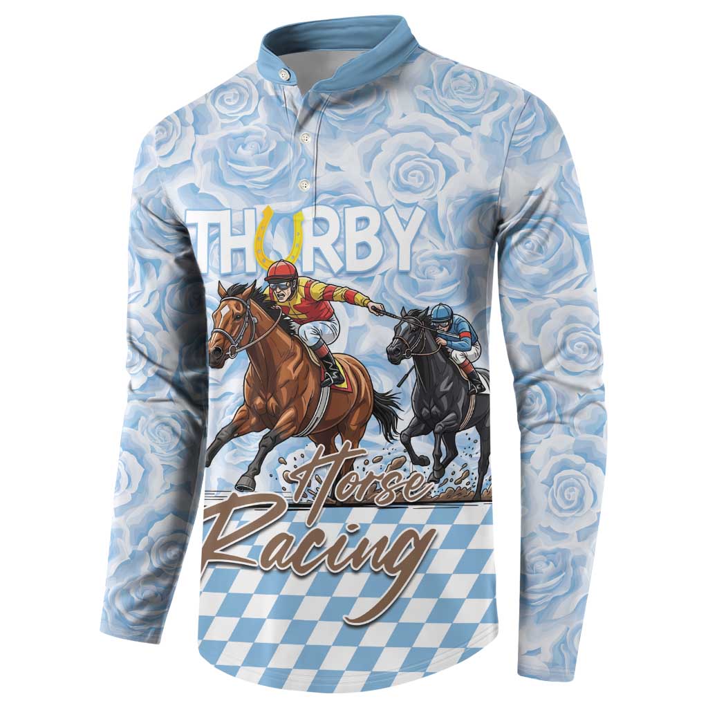 Kentucky Horse Racing Thurby Button Sweatshirt