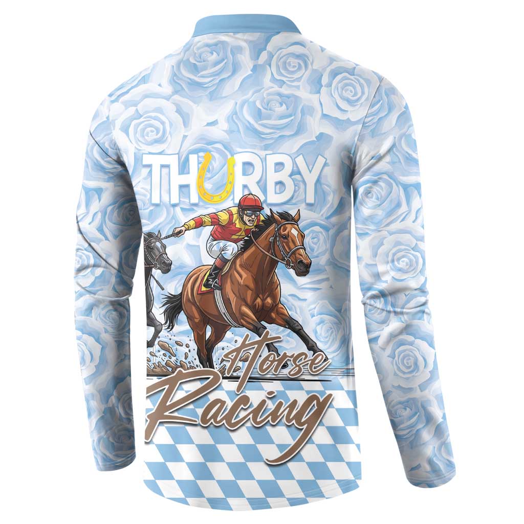 Kentucky Horse Racing Thurby Button Sweatshirt
