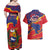 Venezuela Independence Day Couples Matching Off Shoulder Maxi Dress and Hawaiian Shirt Feliz Dia de la Independencia Grunge Style - Wonder Print Shop