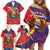 Venezuela Independence Day Family Matching Off Shoulder Short Dress and Hawaiian Shirt Feliz Dia de la Independencia Grunge Style - Wonder Print Shop