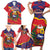 Venezuela Independence Day Family Matching Short Sleeve Bodycon Dress and Hawaiian Shirt Feliz Dia de la Independencia Grunge Style - Wonder Print Shop