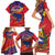 Venezuela Independence Day Family Matching Short Sleeve Bodycon Dress and Hawaiian Shirt Feliz Dia de la Independencia Grunge Style - Wonder Print Shop