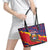 Venezuela Independence Day Leather Tote Bag Feliz Dia de la Independencia Grunge Style - Wonder Print Shop