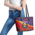 Venezuela Independence Day Leather Tote Bag Feliz Dia de la Independencia Grunge Style - Wonder Print Shop