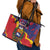 Venezuela Independence Day Leather Tote Bag Feliz Dia de la Independencia Grunge Style - Wonder Print Shop