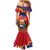 Venezuela Independence Day Mermaid Dress Feliz Dia de la Independencia Grunge Style - Wonder Print Shop