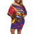 Venezuela Independence Day Off Shoulder Short Dress Feliz Dia de la Independencia Grunge Style - Wonder Print Shop