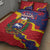 Venezuela Independence Day Quilt Bed Set Feliz Dia de la Independencia Grunge Style - Wonder Print Shop